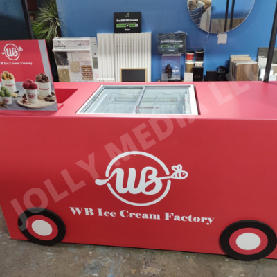 WonderBee Ice Cream Push Kart Front View